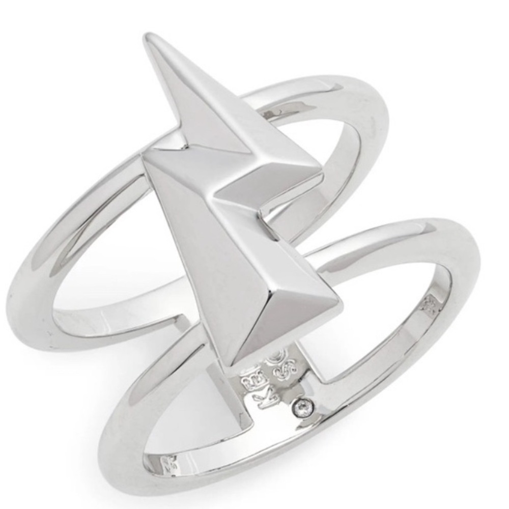 Authentic Kendra Scott Lightning Bolt Rhodium Pla… - image 4